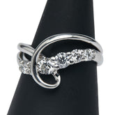 Pt900 プラチナ ダイヤ1.00ct リング 指輪 レディース 18号 【中古】