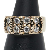 K18YG イエローゴールド ダイヤ0.80ct リング 指輪 レディース 11号 【中古】