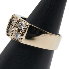 K18YG イエローゴールド ダイヤ0.80ct リング 指輪 レディース 11号 【中古】