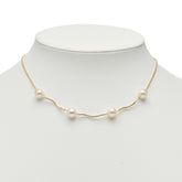 K18YG イエローゴールド アコヤパール8~8.2mm ネックレス レディース 【中古】