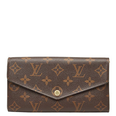 ルイ ヴィトン モノグラム ポルトフォイユ サラ 長財布 M60531 ブラウン PVC レザー レディース LOUIS VUITTON 【中古】