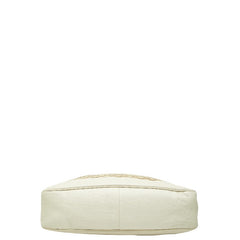 グッチ GGキャンバス バンブー ハンドバッグ ショルダーバッグ 2WAY 282315 ベージュ アイボリー キャンバス レザー レディース GUCCI 【中古】