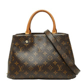 ルイ ヴィトン モノグラム モンテーニュBB ハンドバッグ ショルダーバッグ 2WAY M41055 ブラウン PVC レザー レディース LOUIS VUITTON 【中古】