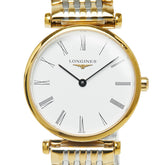 ロンジン グラン クラシック ドゥ ロンジン 腕時計 L4.209.2.11.2 クオーツ ホワイト文字盤 ステンレススチール レディース LONGINES 【中古】