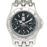 タグホイヤー エルジン 腕時計 FK-553-MA クオーツ ブラック文字盤 ステンレススチール メンズ TAG HEUER 【中古】