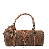 ディオール トロッター ロマンティック ハンドバッグ ブラウン PVC レザー レディース Dior 【中古】