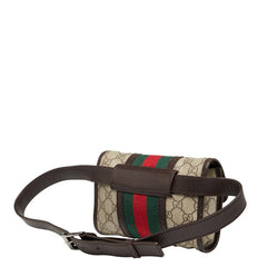グッチ シェリーライン GGスプリーム ボディバッグ ウエストバッグ 152597 ベージュ マルチカラー PVC レザー レディース GUCCI 中古