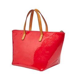 ルイ ヴィトン モノグラム ヴェルニ べルヴューPM ハンドバッグ M93669 ローズポップ パテントレザー レディース LOUIS VUITTON 【中古】