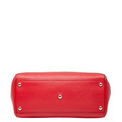 ヴェルサーチェ メドューサ パラッツォエンパイア ハンドバッグ ショルダーバッグ 2WAY レッド レザー レディース VERSACE 【中古】