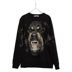 ジバンシー ロットワイラー スウェットシャツ サイズ:L BM705J3Y1N ブラック コットン メンズ Givenchy 【中古】