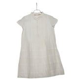 バーバリー チルドレン ワンピース サイズ:12Y 152cm ホワイト コットン キッズ BURBERRY 【中古】