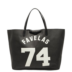 ジバンシー FAVELAS74 トートバッグ ブラック ホワイト PVC レディース Givenchy 【中古】
