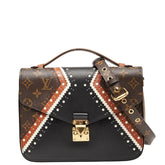 ルイ ヴィトン モノグラム リバース ポシェット メティスMM ハンドバッグ ショルダーバッグ 2WAY M43488 ブラウン ブラック PVC レザー レディース LOUIS VUITTON 【中古】