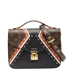 ルイ ヴィトン モノグラム リバース ポシェット メティスMM ハンドバッグ ショルダーバッグ 2WAY M43488 ブラウン ブラック PVC レザー レディース LOUIS VUITTON 【中古】