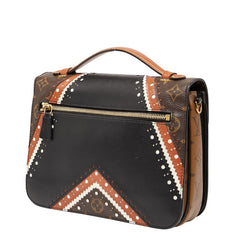 ルイ ヴィトン モノグラム リバース ポシェット メティスMM ハンドバッグ ショルダーバッグ 2WAY M43488 ブラウン ブラック PVC レザー レディース LOUIS VUITTON 【中古】