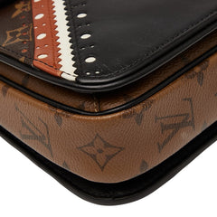 ルイ ヴィトン モノグラム リバース ポシェット メティスMM ハンドバッグ ショルダーバッグ 2WAY M43488 ブラウン ブラック PVC レザー レディース LOUIS VUITTON 【中古】
