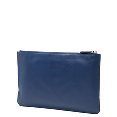 フェンディ バッグバグズ モンスター クラッチバッグ 7N0078 ブルー グレー レッド レザー レディース FENDI 【中古】