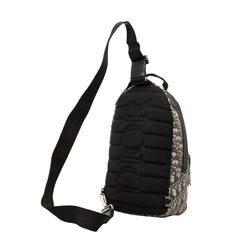 ディオール オブリーク トロッター 斜め掛け ボディバッグ ショルダーバッグ ベージュ ブラック キャンバス レザー メンズ Dior 【中古】