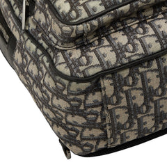 ディオール オブリーク トロッター 斜め掛け ボディバッグ ショルダーバッグ ベージュ ブラック キャンバス レザー メンズ Dior 【中古】