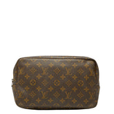 ルイ ヴィトン モノグラム トゥルーストワレット 28 セカンドバッグ クラッチバッグ M47522 ブラウン PVC レザー レディース LOUIS VUITTON 【中古】