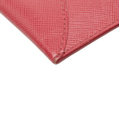 プラダ エンベロープ 長財布 ピンク レザー レディース PRADA 【中古】