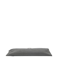 ヴェルサーチェ メデューサ クラッチバッグ ブラック PVC レザー レディース VERSACE 【中古】