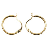 K18YG イエローゴールド フープ ピアス レディース 【中古】