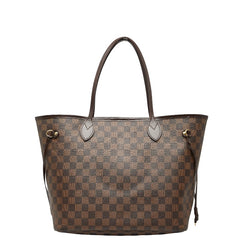 ルイ ヴィトン ダミエ ネヴァーフルMM トートバッグ ショルダーバッグ N41358 ブラウン PVC レザー レディース LOUIS VUITTON 【中古】