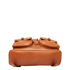 グッチ バンブー リュック バックパック 003 2058 0016 ブラウン レザー レディース GUCCI 【中古】