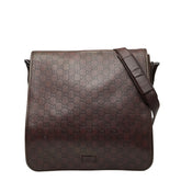 グッチ グッチシマ 斜め掛け ショルダーバッグ 145840 ブラウン レザー レディース GUCCI 【中古】