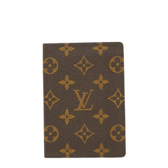 ルイ ヴィトン モノグラム クーヴェルテュール パスポートケース M60181 ブラウン PVC レザー レディース LOUIS VUITTON 【中古】