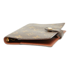 ルイ ヴィトン モノグラム アジェンダPM 手帳カバー R20005 ブラウン PVC レザー レディース LOUIS VUITTON 【中古】
