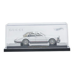グッチ ×ホットウィール 5000台限定 キャデラック セビル オブジェ 置物 ミニカー AB2716 ホワイト マルチカラー プラスチック メンズ GUCCI 【中古】