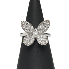 グラフ パヴェ バタフライ マーキスダイヤ リング 指輪 RGR209 K18WG ホワイトゴールド レディース GRAFF 【中古】