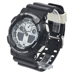 カシオ G-SHOCK 腕時計 GA-100BW-1A クオーツ ホワイト文字盤 ステンレススチール 樹脂系 メンズ CASIO 【中古】