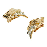 サンローラン ラインストーン イヤリング ゴールド メッキ レディース SAINT LAURENT 【中古】