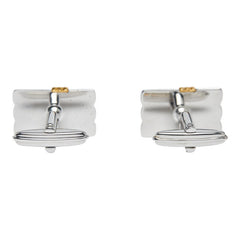 ダンヒル カフス ネクタイピン セット シルバー ゴールド メタル メッキ メンズ Dunhill 中古