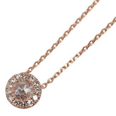 K18PG ピンクゴールド ダイヤ0.20ct ペンダントネックレス レディース 【中古】