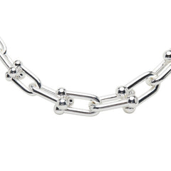 ティファニー ハードウェア グラジュエイテッド リンク 18in ネックレス SV925 シルバー レディース TIFFANY&Co. 【中古】