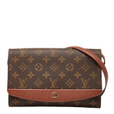 ルイ ヴィトン モノグラム ボルドー24 斜め掛け ショルダーバッグ M51798 ブラウン PVC レザー レディース LOUIS VUITTON 【中古】