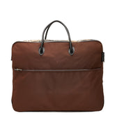 バーバリー ノバチェック ハンドバッグ ベージュ ブラウン ナイロン レザー レディース BURBERRY 【中古】