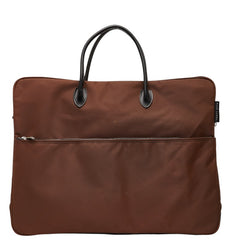 バーバリー ノバチェック ハンドバッグ ベージュ ブラウン ナイロン レザー レディース BURBERRY 【中古】