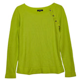 バーバリー ニット セーター サイズ:2 グリーン系 黄緑 コットン ポリエステル レディース BURBERRY 【中古】