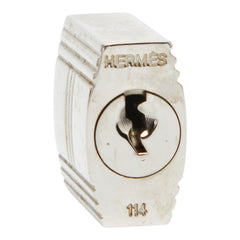 エルメス カデナ 南京錠 キー セット シルバー メタル レディース HERMES 【中古】