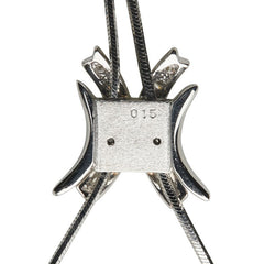 Pt900 プラチナ Pt850 プラチナ ダイヤ0.15ct ネックレス レディース 【中古】