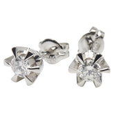 Pt900 プラチナ ダイヤ0.30ct スタッドピアス レディース 【中古】