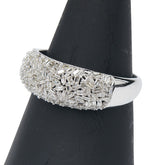 K18WG ホワイトゴールド ダイヤ0.50ct パヴェ リング 指輪 レディース 19号 【中古】