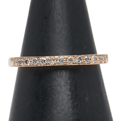 ヨンドシー K18PG ピンクゴールド ダイヤ リング 指輪 レディース 4℃ 6号 【中古】