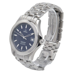 オメガ シーマスター120 ジャック マイヨール2001 腕時計 2507.80 自動巻き ネイビー文字盤 ステンレススチール メンズ OMEGA 【中古】