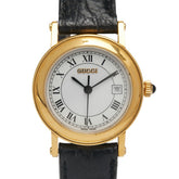 グッチ 腕時計 7200L クオーツ ホワイト文字盤 ステンレススチール レザー レディース GUCCI 【中古】